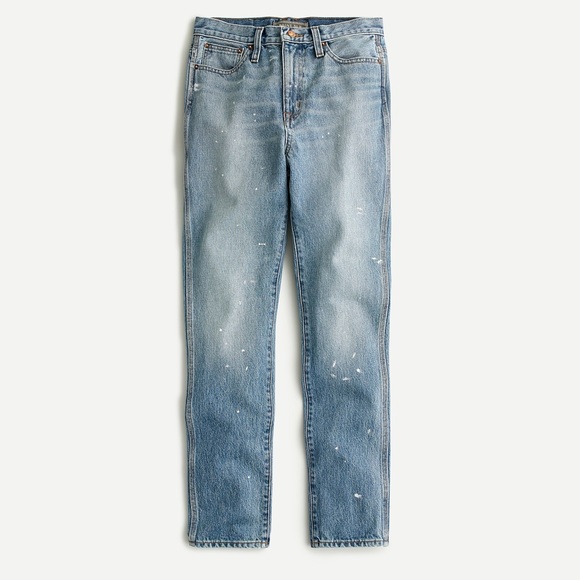 Point Sur rigid straight jeans with paint NWT